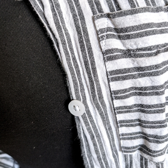 Striped cotton button down shirt - Picture 4 of 6